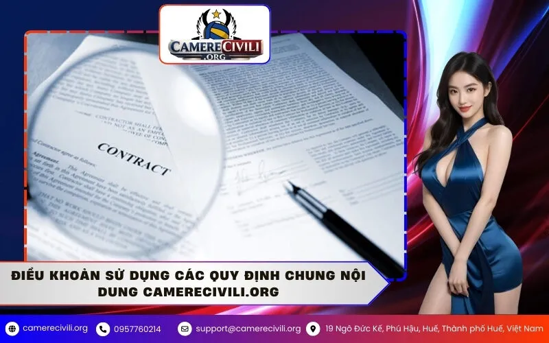 Điều Khoản Sử Dụng Các Quy Định Chung Nội Dung camerecivili.org