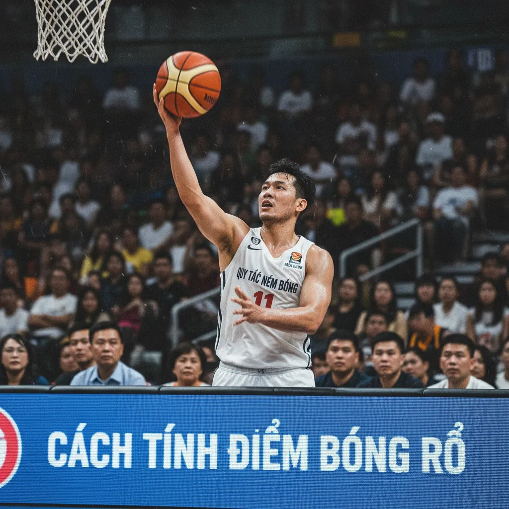 Sơ đồ so sánh khoảng cách vạch 3 điểm giữa NBA và FIBA